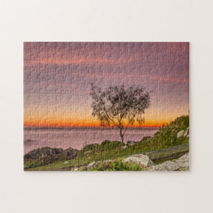 Sonnenaufgang auf dem Strand Armação Puzzle
