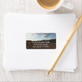 Sonnenaufgang auf dem Weg zum Dolcefarniente Adressaufkleber (Insitu)