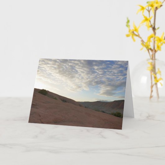 Sonnenaufgang auf dem Weg zum Dolcefarniente Karte (Gelbe Blume)