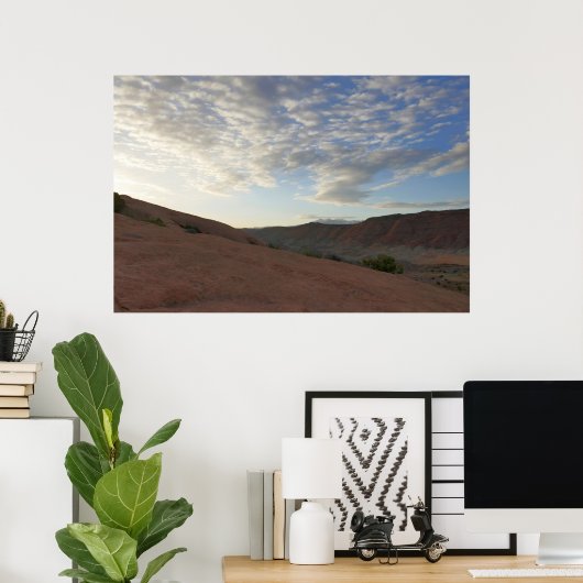 Sonnenaufgang auf dem Weg zum Dolcefarniente Poster (Heimbüro)