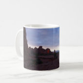 Sonnenaufgang auf dem Windows Trail in Arches Kaffeetasse (Vorderseite Links)