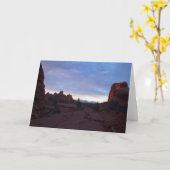 Sonnenaufgang auf dem Windows Trail in Arches Karte (Gelbe Blume)