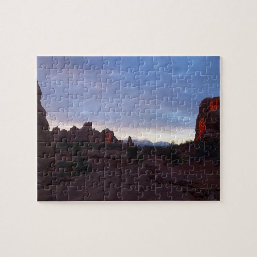 Sonnenaufgang auf dem Windows Trail in Arches Puzzle (Horizontal)