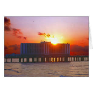 Sonnenaufgang auf den Leitungs-Hotelkarten