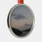 Sonnenaufgang auf den St. Thomas III Jungfrau Isla Silbernes Ornament (Rechts)