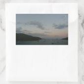 Sonnenaufgang auf den St. Thomas IV Jungfrau Islan Rechteckiger Aufkleber (Tasche)