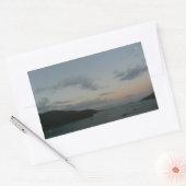 Sonnenaufgang auf den St. Thomas IV Jungfrau Islan Rechteckiger Aufkleber (Umschlag)