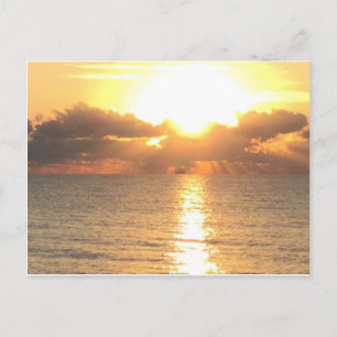 Sonnenaufgang auf der Postkarte der Palmbucht