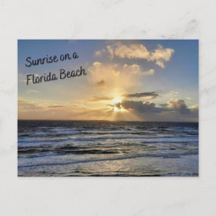 Sonnenaufgang auf der Postkarte von Florida Beach