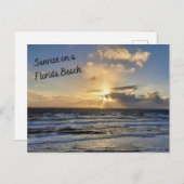 Sonnenaufgang auf der Postkarte von Florida Beach (Vorne/Hinten)