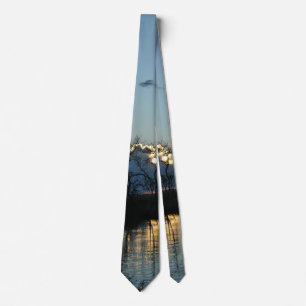Sonnenaufgang auf einer Farm namens Poortjie Südaf Krawatte
