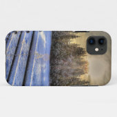 Sonnenaufgang auf einer Winterweide im Schnee Case-Mate iPhone Hülle (Rückseite (Horizontal))