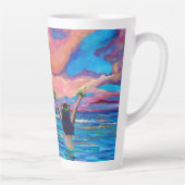 Sonnenaufgang auf Kauai mit Hula Girl-Tasse Milchtasse (Rechts)