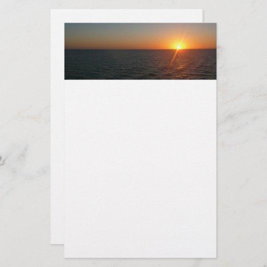 Sonnenaufgang auf Sea III Ocean Horizon Seascape Briefpapier (Vorne/Hinten)