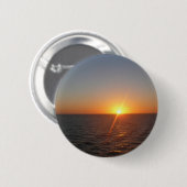 Sonnenaufgang auf Sea III Ocean Horizon Seascape Button (Vorne & Hinten)