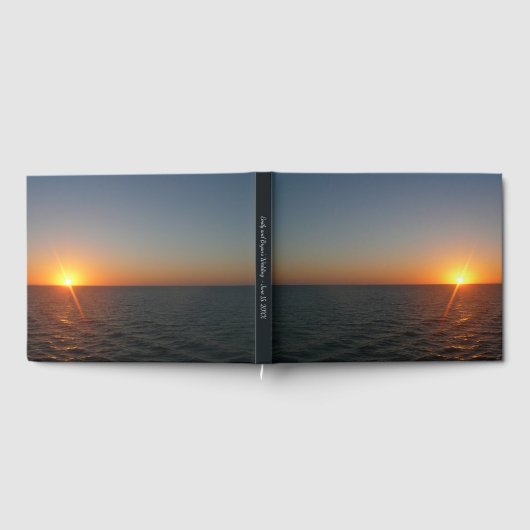 Sonnenaufgang auf Sea III Ocean Horizon Seascape Gästebuch (Voll)