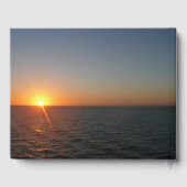 Sonnenaufgang auf Sea III Ocean Horizon Seascape Gästebuch (Rückseite)