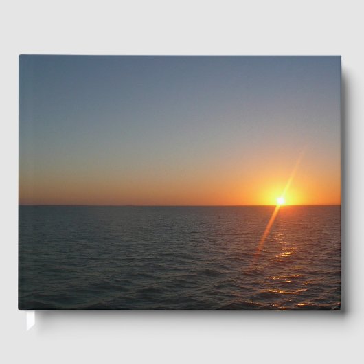 Sonnenaufgang auf Sea III Ocean Horizon Seascape Gästebuch (Vorderseite)