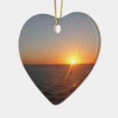Sonnenaufgang auf Sea III Ocean Horizon Seascape Keramik Ornament (Links)
