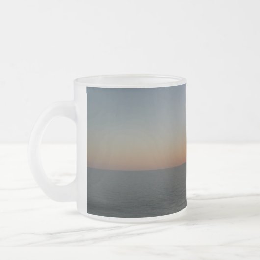 Sonnenaufgang auf Sea III Ocean Horizon Seascape Mattglastasse (Links)