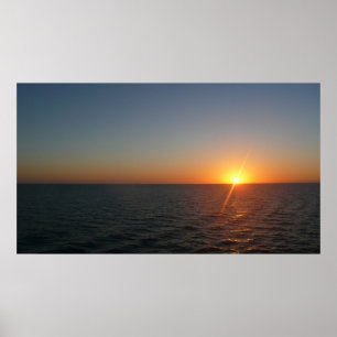 Sonnenaufgang auf Sea III Ocean Horizon Seascape Poster