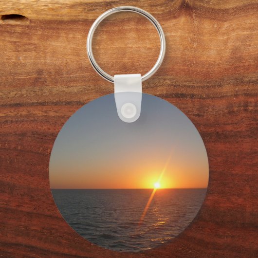 Sonnenaufgang auf Sea III Ocean Horizon Seascape Schlüsselanhänger (Vorderseite)