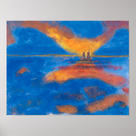 Sonnenaufgang auf See | Emil Nolde | Poster