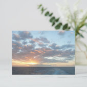 Sonnenaufgang auf See I Pastel Seascape (Stehend Vorderseite)