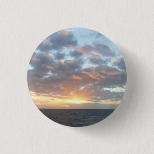 Sonnenaufgang auf See I Pastel Seascape Button