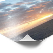 Sonnenaufgang auf See I Pastel Seascape Fotodruck (Ecke)