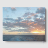 Sonnenaufgang auf See I Pastel Seascape Gästebuch (Rückseite)