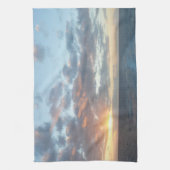 Sonnenaufgang auf See I Pastel Seascape Küchentuch (Vertikal)