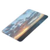Sonnenaufgang auf See I Pastel Seascape Magnet (Linke Seite)