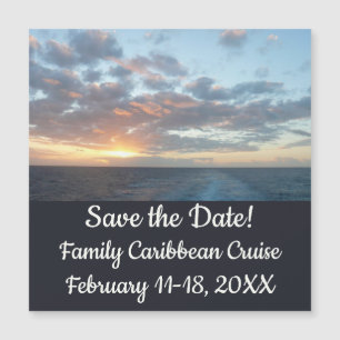 Sonnenaufgang auf See I Pastel Seascape Magnetkarte