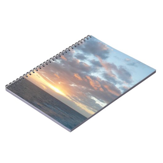 Sonnenaufgang auf See I Pastel Seascape Notizblock (Linke Seite)