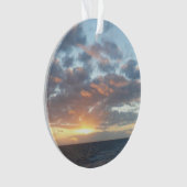 Sonnenaufgang auf See I Pastel Seascape Ornament (Vorderseite)