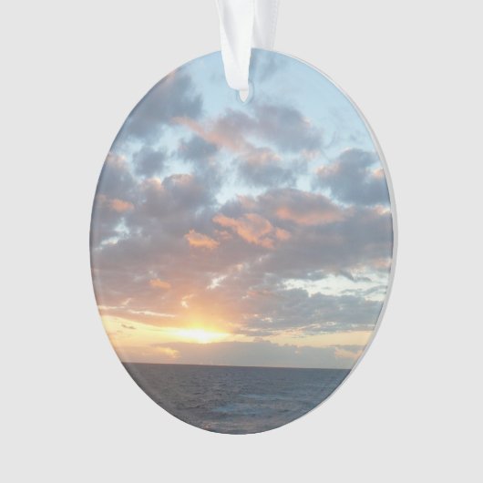 Sonnenaufgang auf See I Pastel Seascape Ornament (Vorderseite)