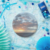 Sonnenaufgang auf See I Pastel Seascape Pappteller (Party)