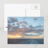 Sonnenaufgang auf See I Pastel Seascape Postkarte (Vorne/Hinten)