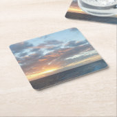 Sonnenaufgang auf See I Pastel Seascape Rechteckiger Pappuntersetzer (angewinkelt)