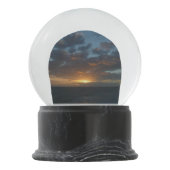 Sonnenaufgang auf See II Schneekugel (Rückseite)