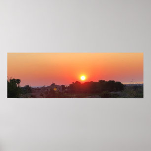 Sonnenaufgang auf Sizilien Poster