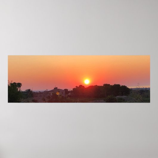 Sonnenaufgang auf Sizilien Poster (Vorne)