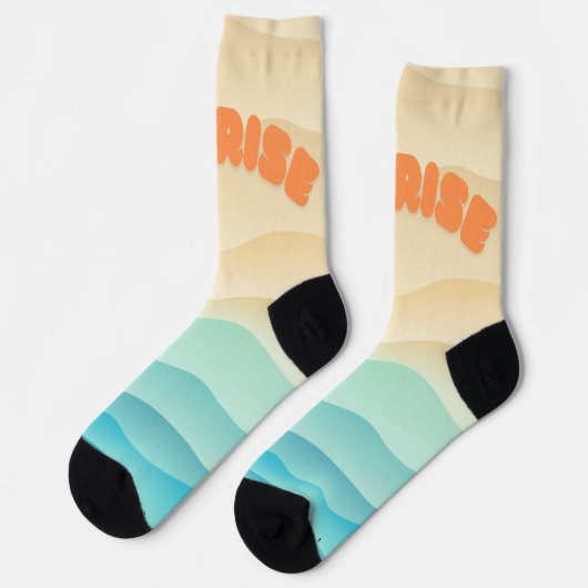 Sonnenaufgang auf Socken (Linkes Detail)