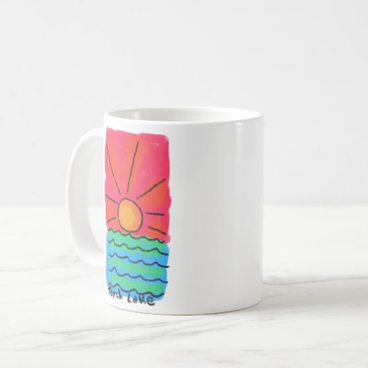 Sonnenaufgang auf Torch See Kaffeetasse (Vorderseite Links)