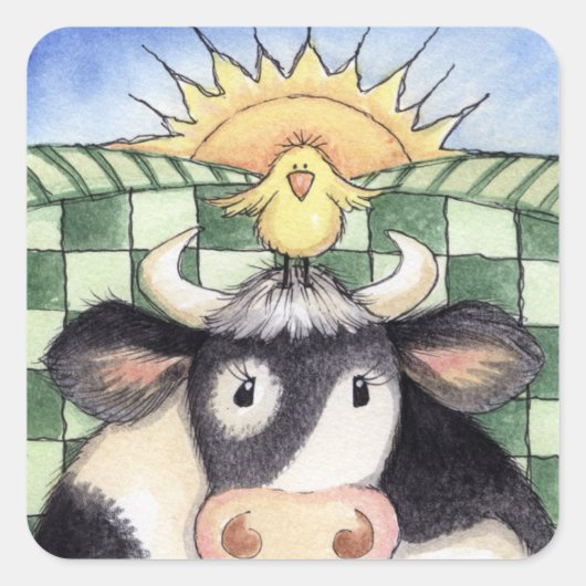 Sonnenaufgang - Aufkleber (Vorderseite)