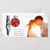 Sonnenaufgang Bamboo Hochzeit Speichern Sie die Da Save The Date (Vorne/Hinten)