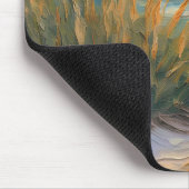 Sonnenaufgang Beachtexturierte Ölgemälde Mousepad (Ecke)