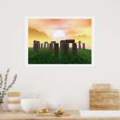 Sonnenaufgang bei Avalon Poster (Küche)