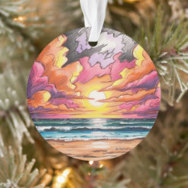 Sonnenaufgang bei der Beachanlage Ornament